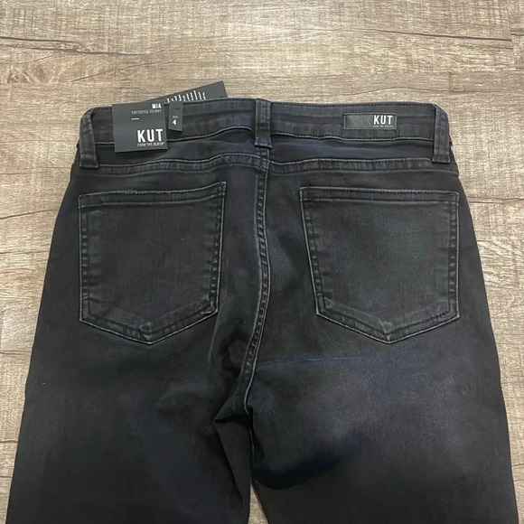 NWT!! KUT from the Kloth - Mia Toothpick Skinny in Developed Black - Size 4 - Picture 8 of 9